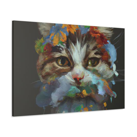 Daisycat. - Canvas