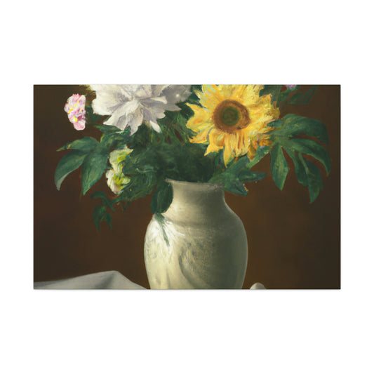 Floral Essence Glow. - Canvas