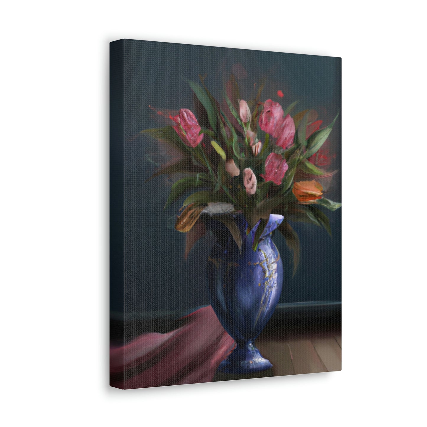 "Floral Finesse Flourish - Canvas