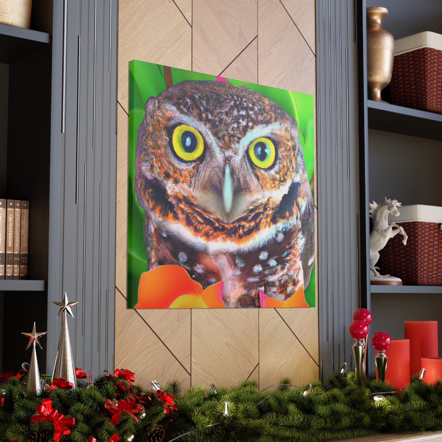 Owl Splendor. - Canvas