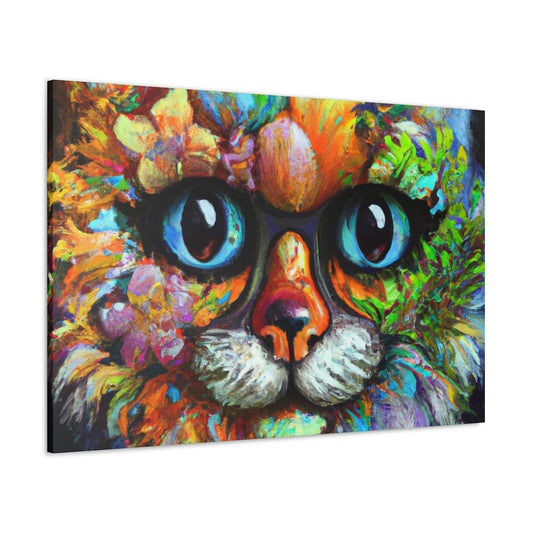 Blissful Cat - Canvas