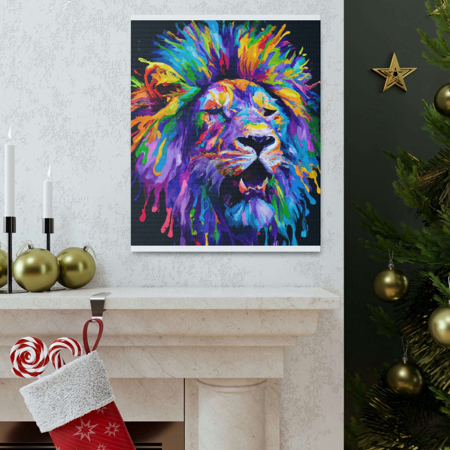 Lion Prismatic - Canvas