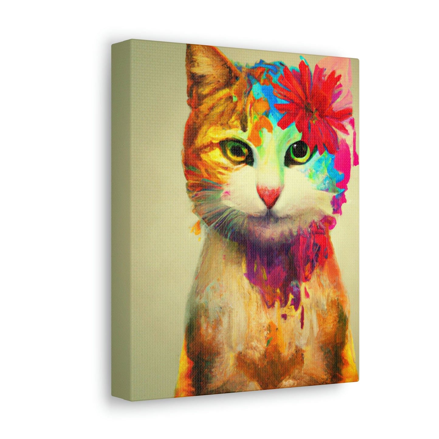 Flower Cat - Canvas