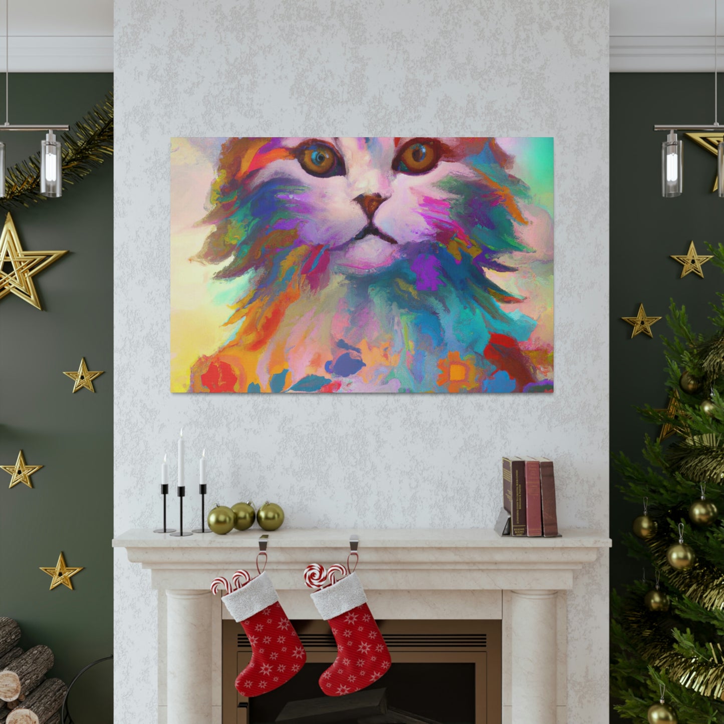 Floral Feline - Canvas