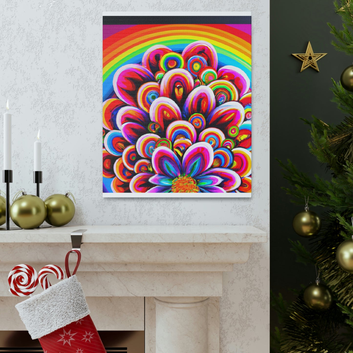 Vivacious Blooms. - Canvas