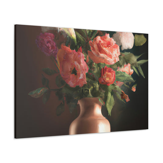 "Floral Finery Wonderland" - Canvas
