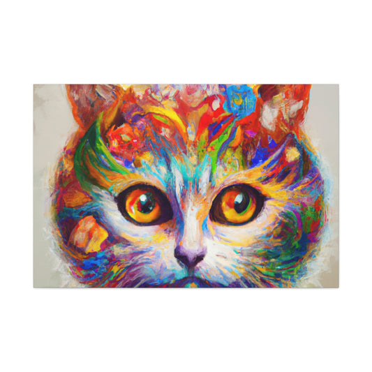 "Feline Bloom" - Canvas