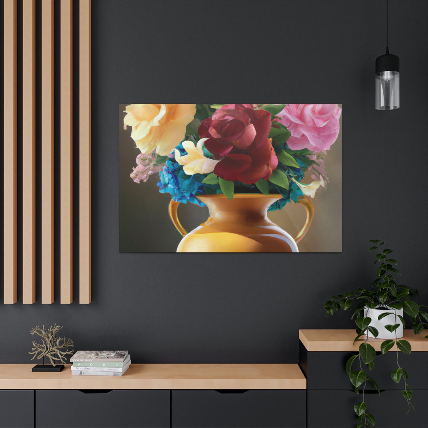 Vase Blossom Splendor - Canvas