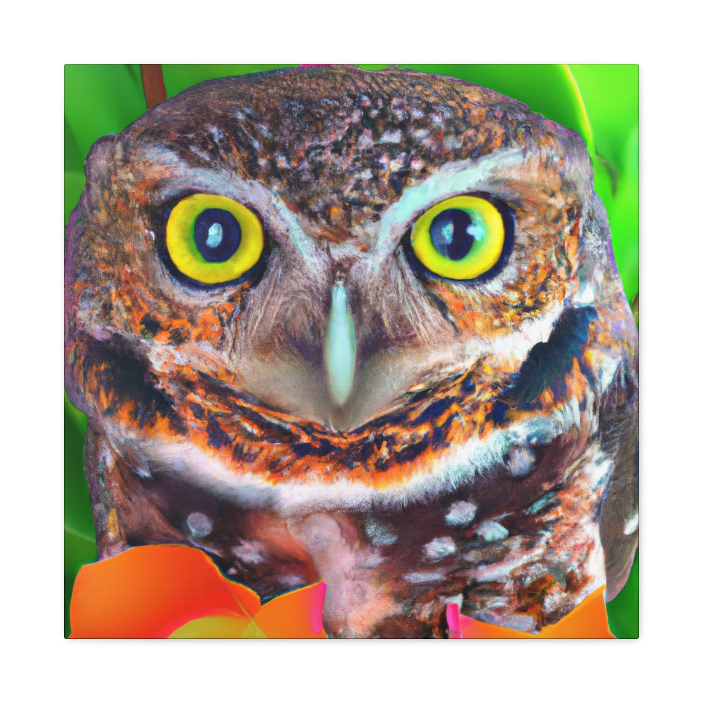 Owl Splendor. - Canvas