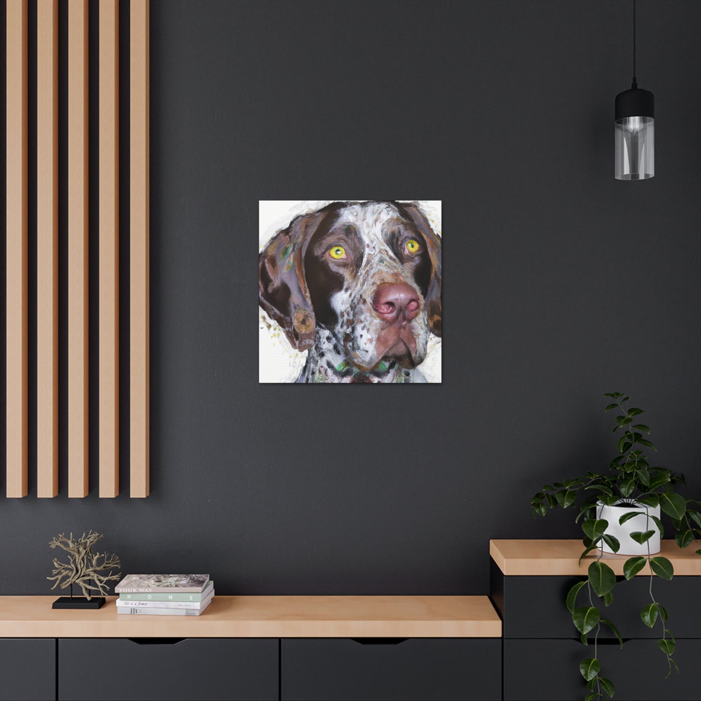 "Pointer Splendor" - Canvas