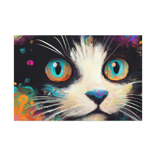 Feline Flourish. - Canvas