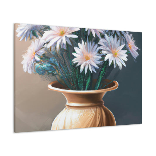 "Flower Vase Delight." - Canvas