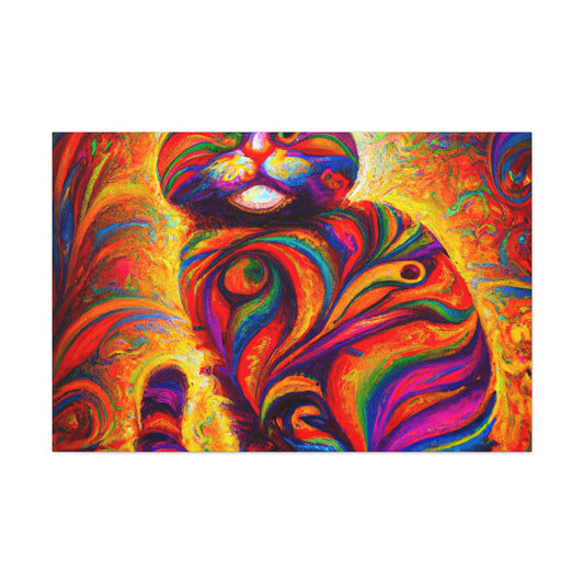 Feline Floral - Canvas