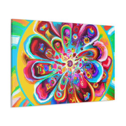 "Psychedelic Bloom" - Canvas