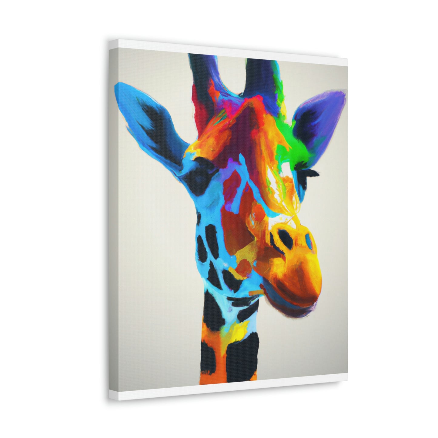 Vibrant Giraffe Dream. - Canvas