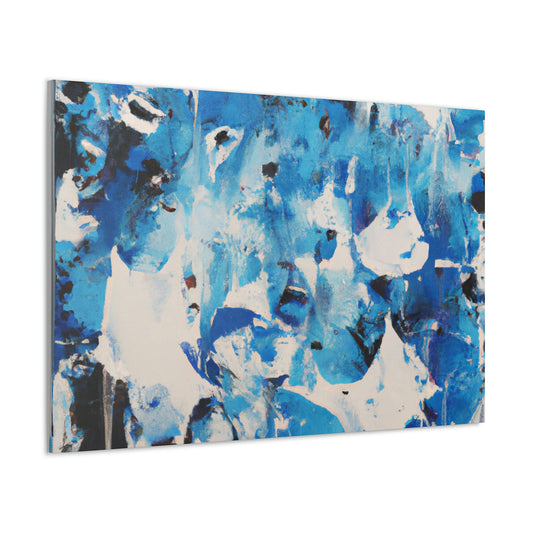 Blue Intricate Tiles - Canvas