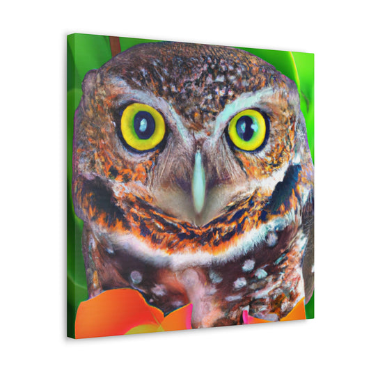 Owl Splendor. - Canvas