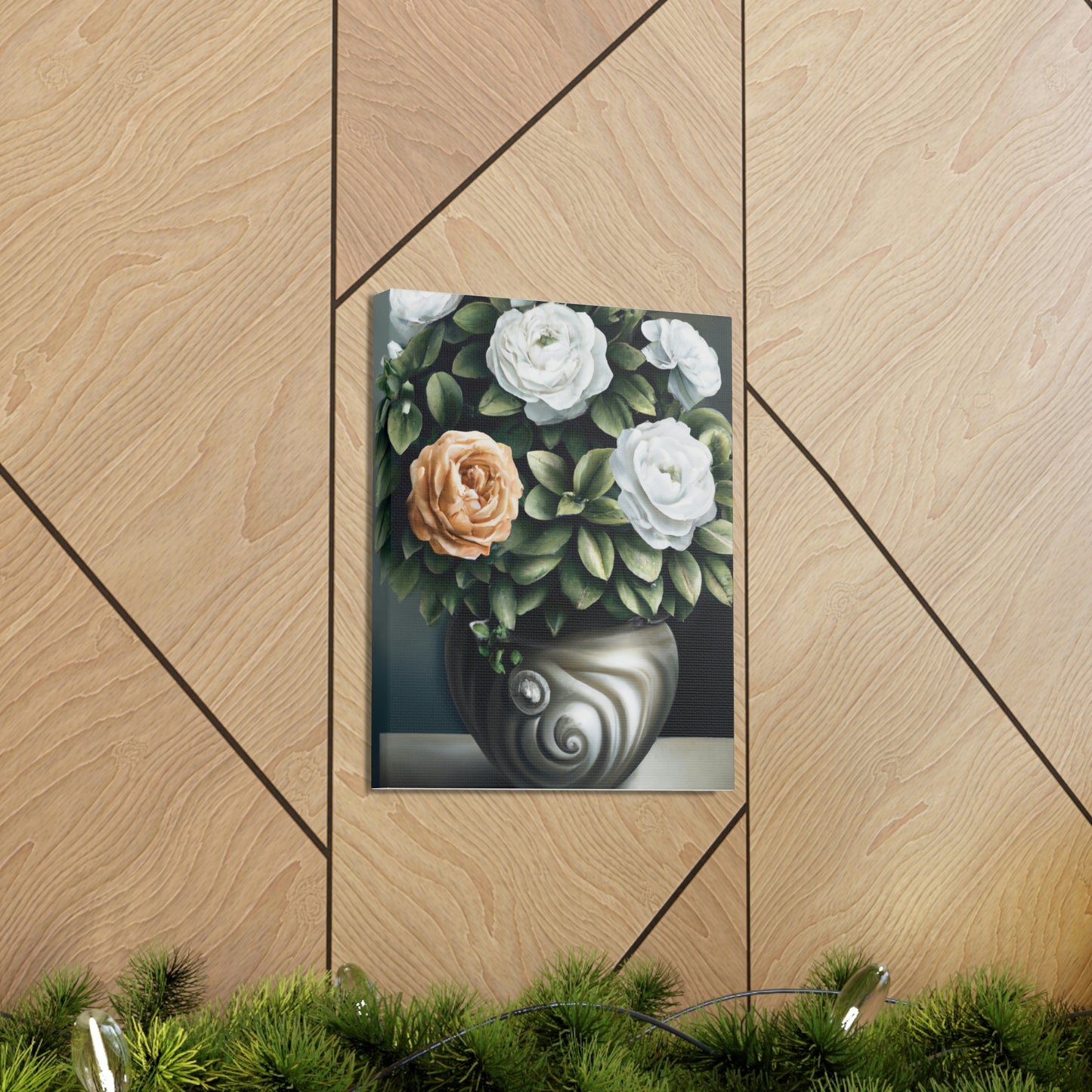 Glowing Floral Splendor. - Canvas