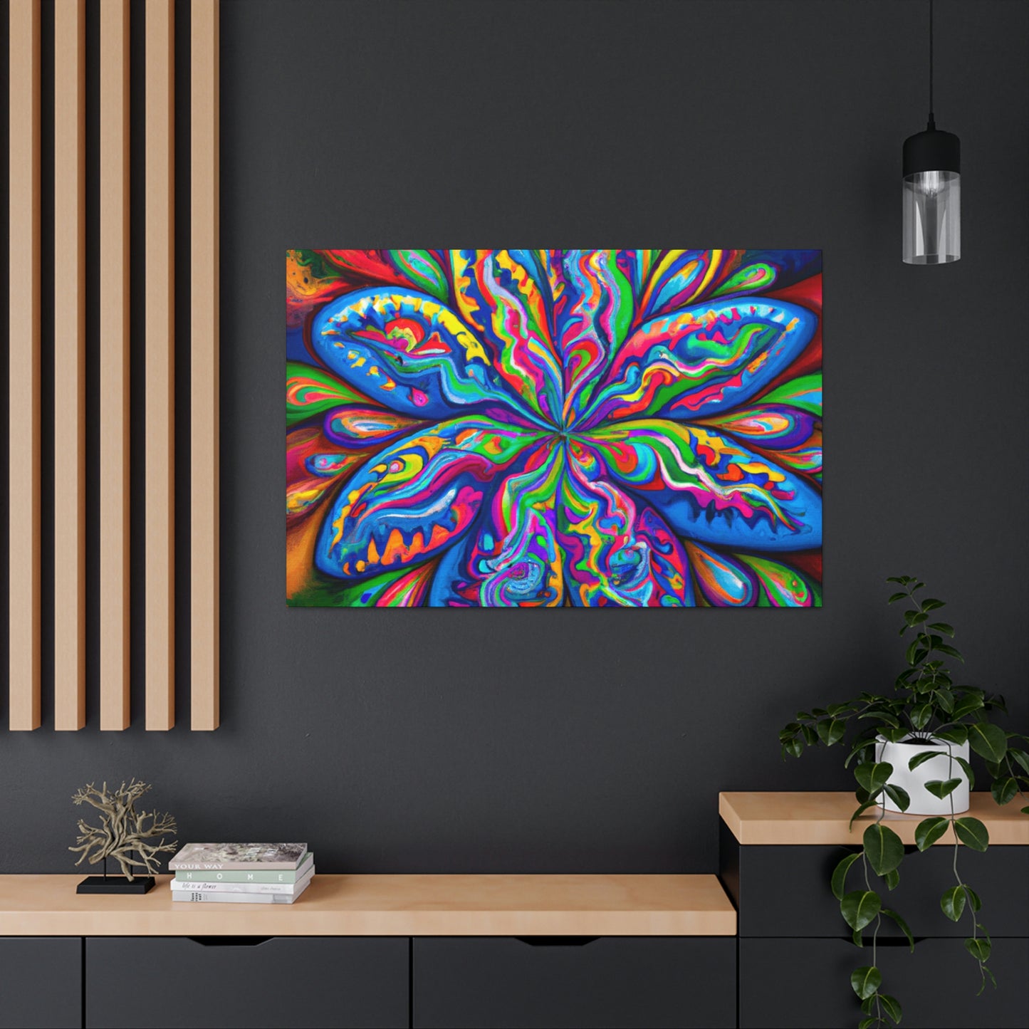 Psychedelic Bloom - Canvas