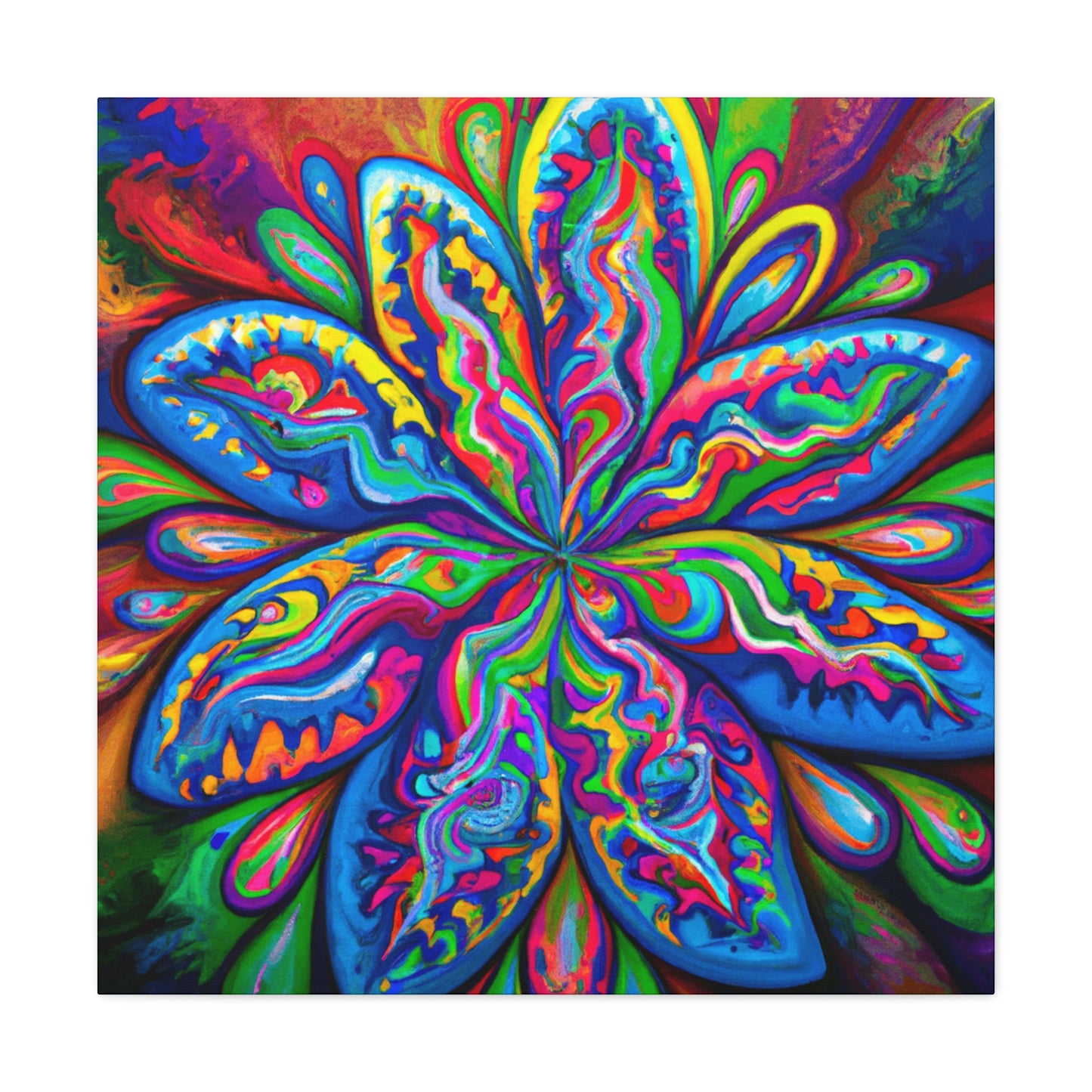Psychedelic Bloom - Canvas
