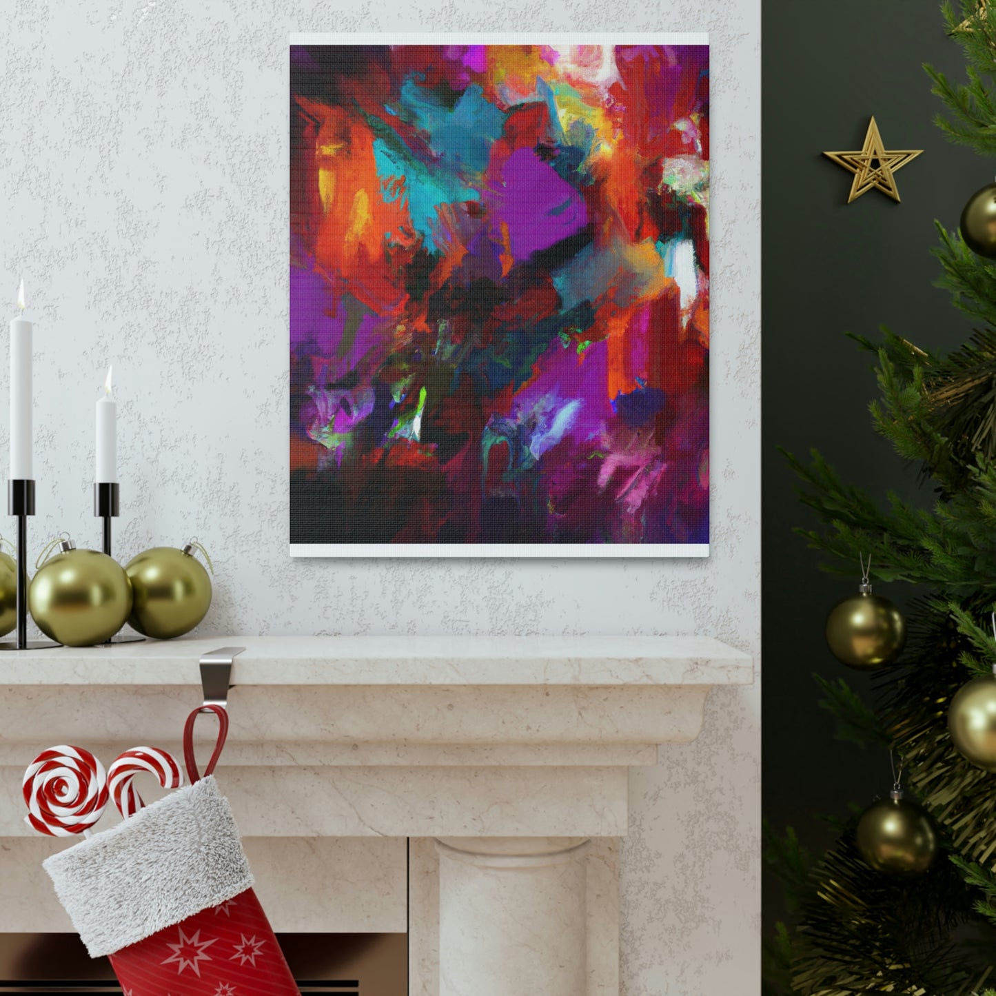 "Color Cascade" - Canvas