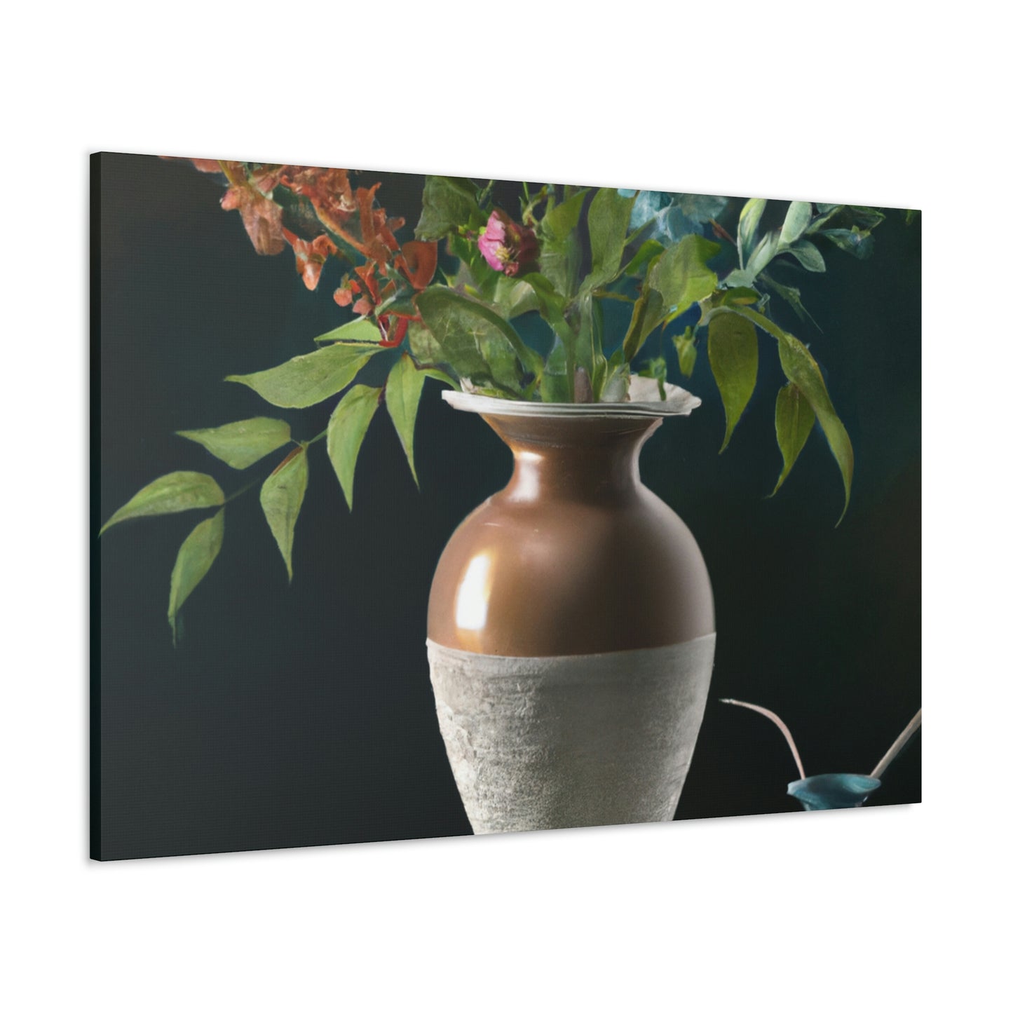 Fuschia Floral Finesse - Canvas