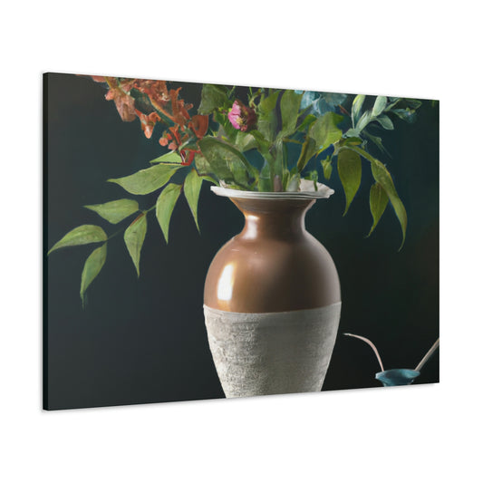 Fuschia Floral Finesse - Canvas