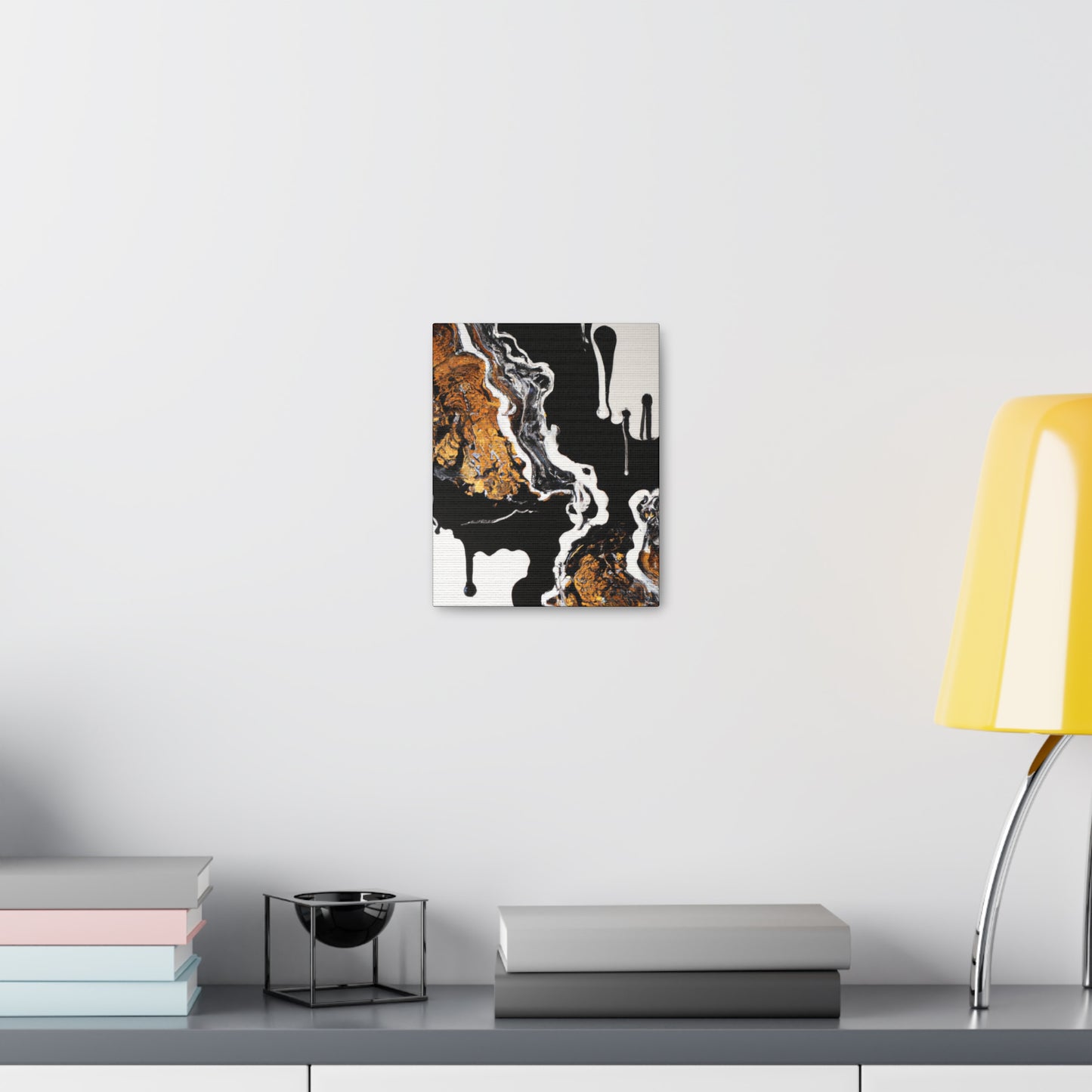 Golden Intricacy Flow. - Canvas