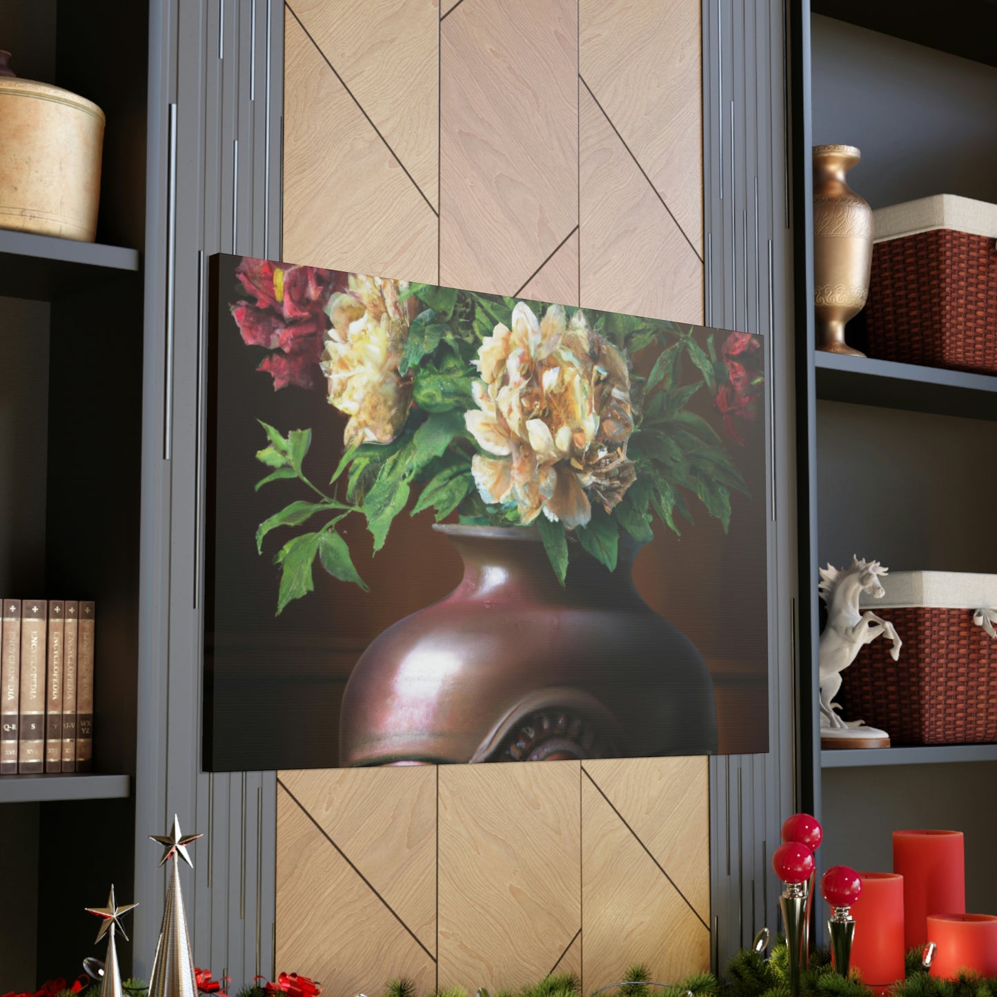 Vase Palette Flourish - Canvas