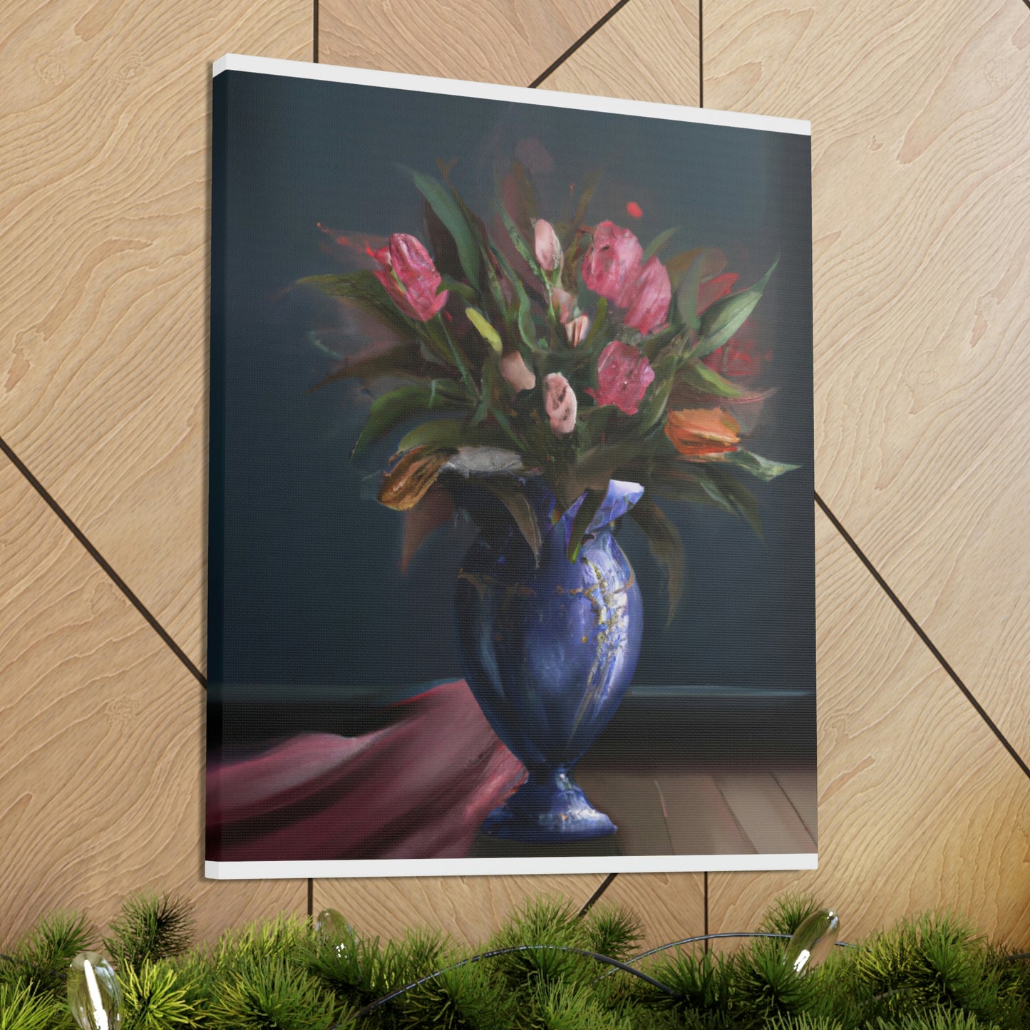 "Floral Finesse Flourish - Canvas