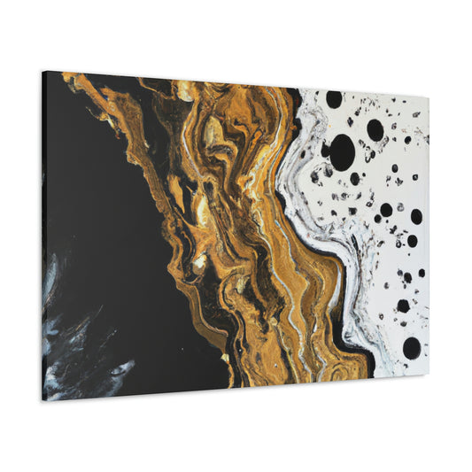 Midnight Gold Glitter - Canvas