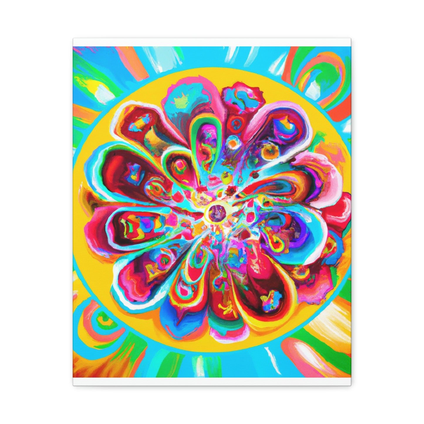 "Psychedelic Bloom" - Canvas