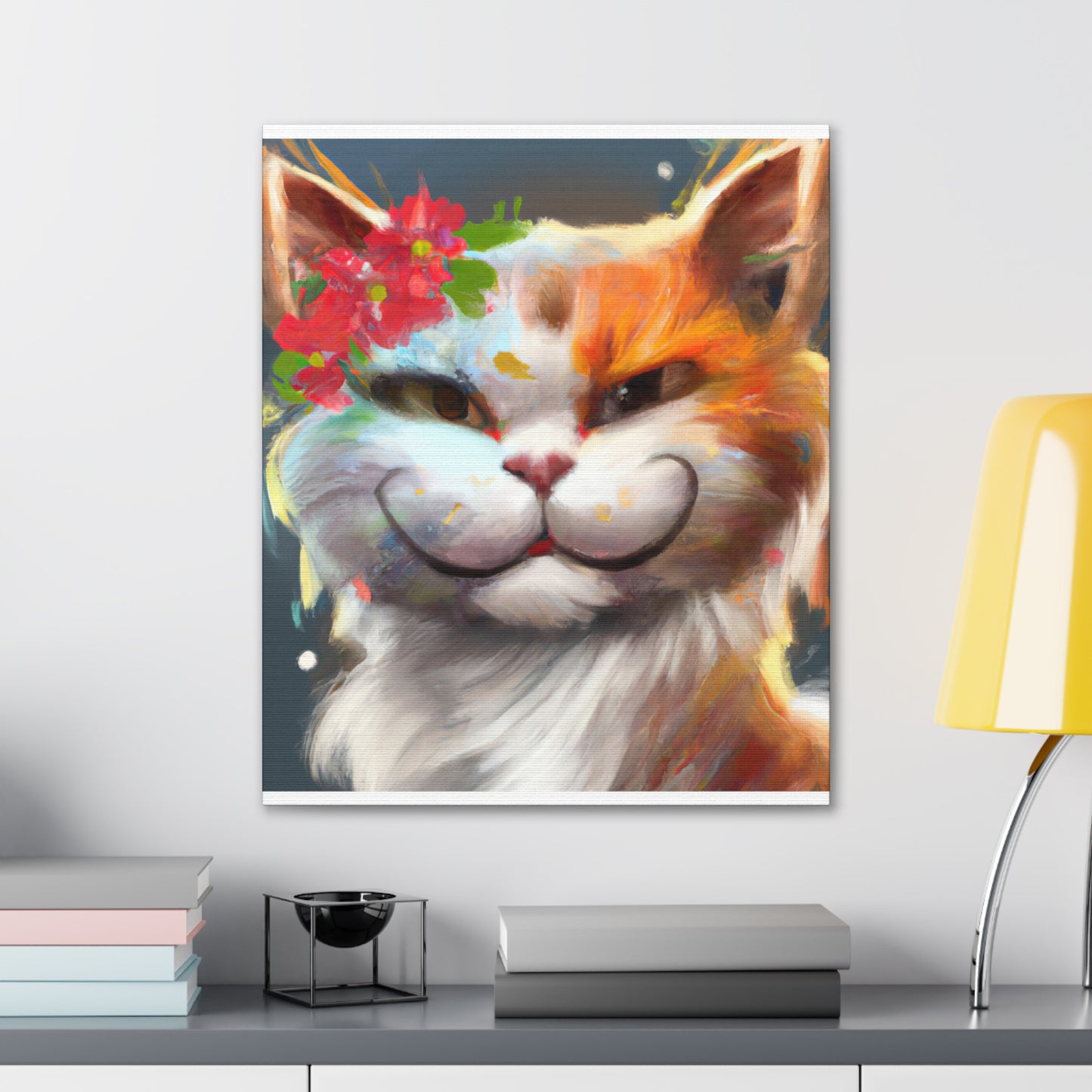 Feline Flora - Canvas