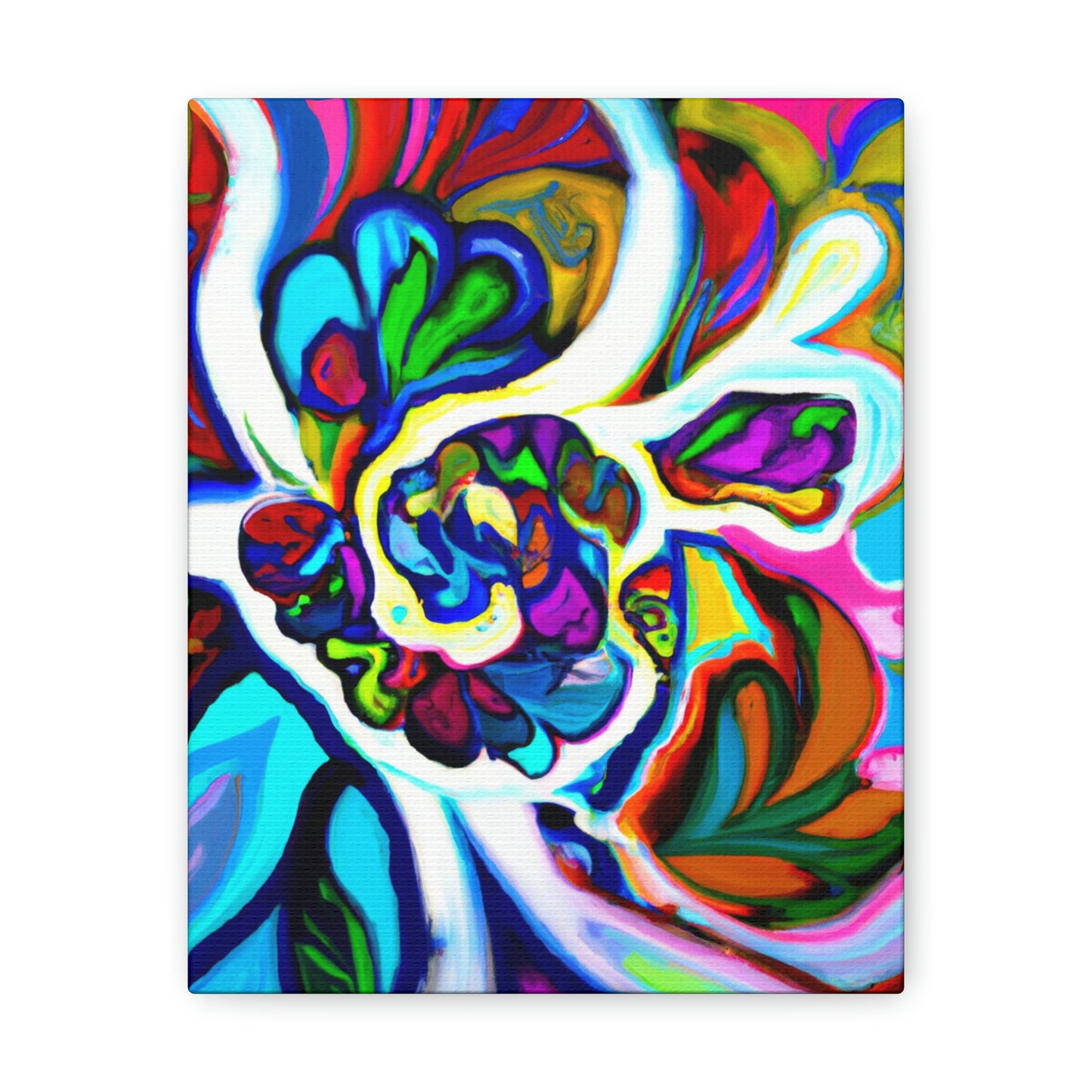 Psychedelic Bloom. - Canvas