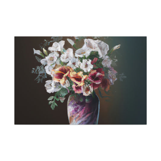 Floral Finesse Dreaming - Canvas