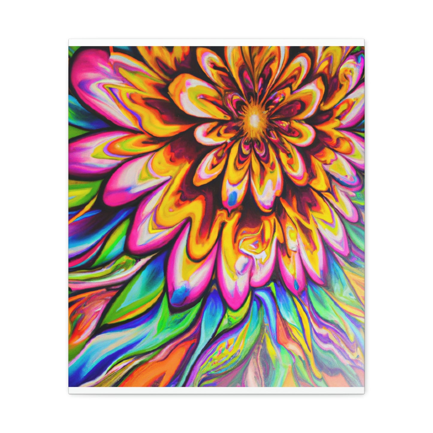 Psychedelic Bloom - Canvas