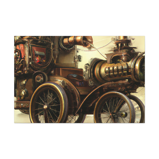 Steampunk Motor. - Canvas