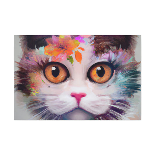 Floral Feline - Canvas
