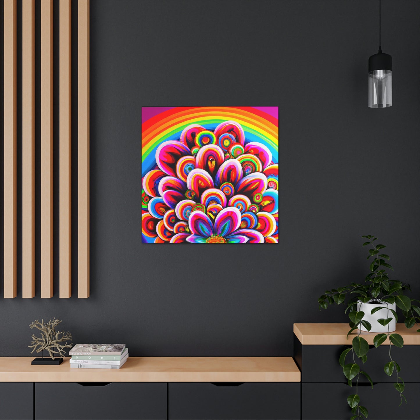 Vivacious Blooms. - Canvas