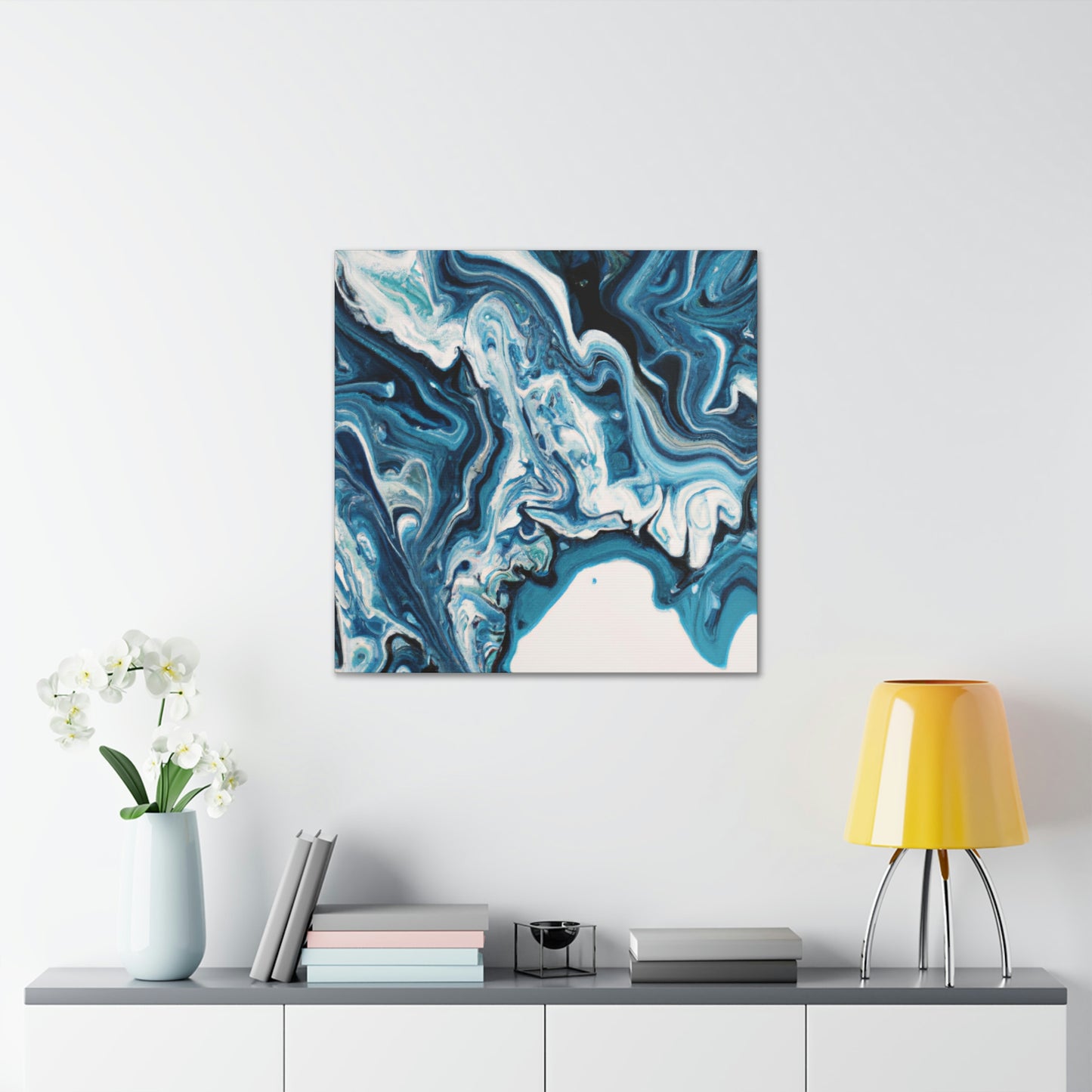 "Blue Harmony". - Canvas