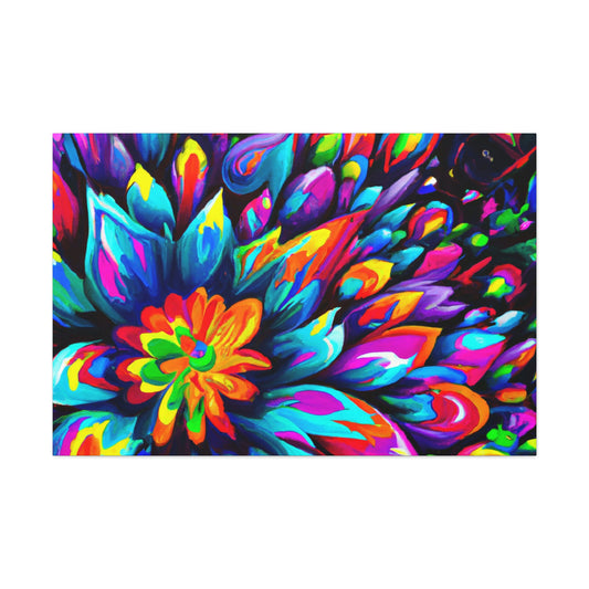"Psychedelic Bloom" - Canvas