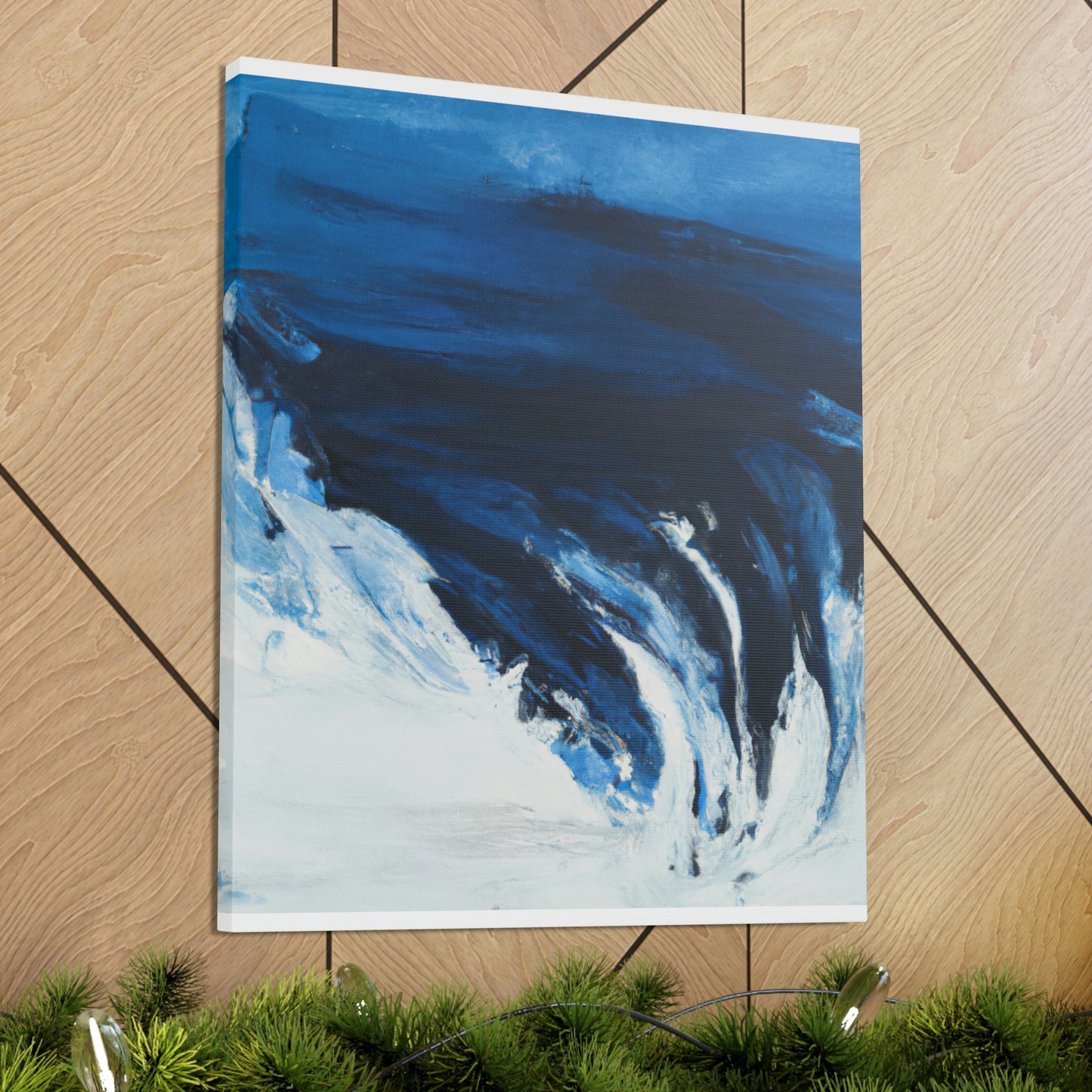 Blue Intricate Flux. - Canvas