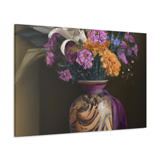"Floral Fragility Bliss" - Canvas
