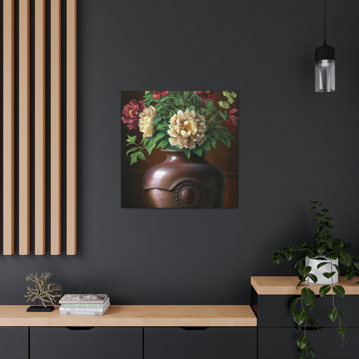 Vase Palette Flourish - Canvas