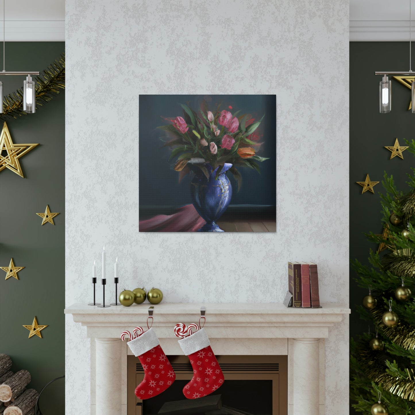 "Floral Finesse Flourish - Canvas