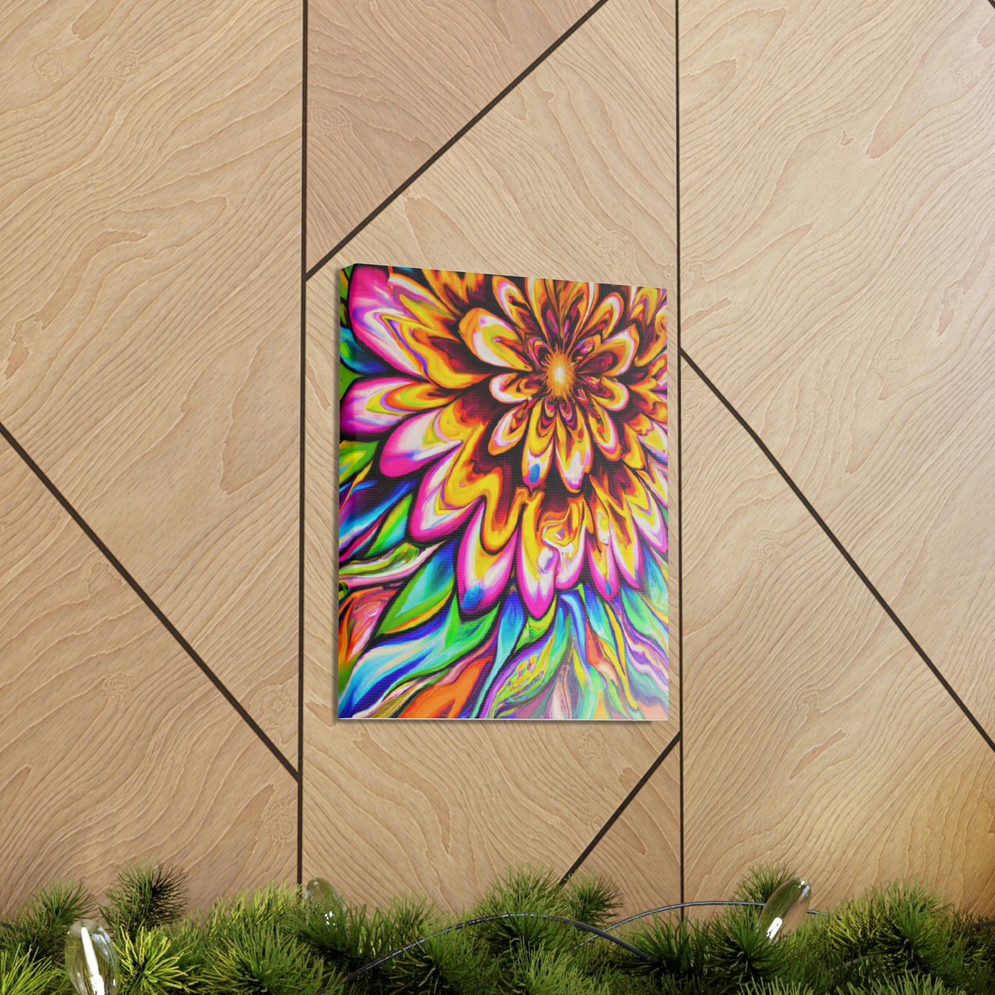 Psychedelic Bloom - Canvas