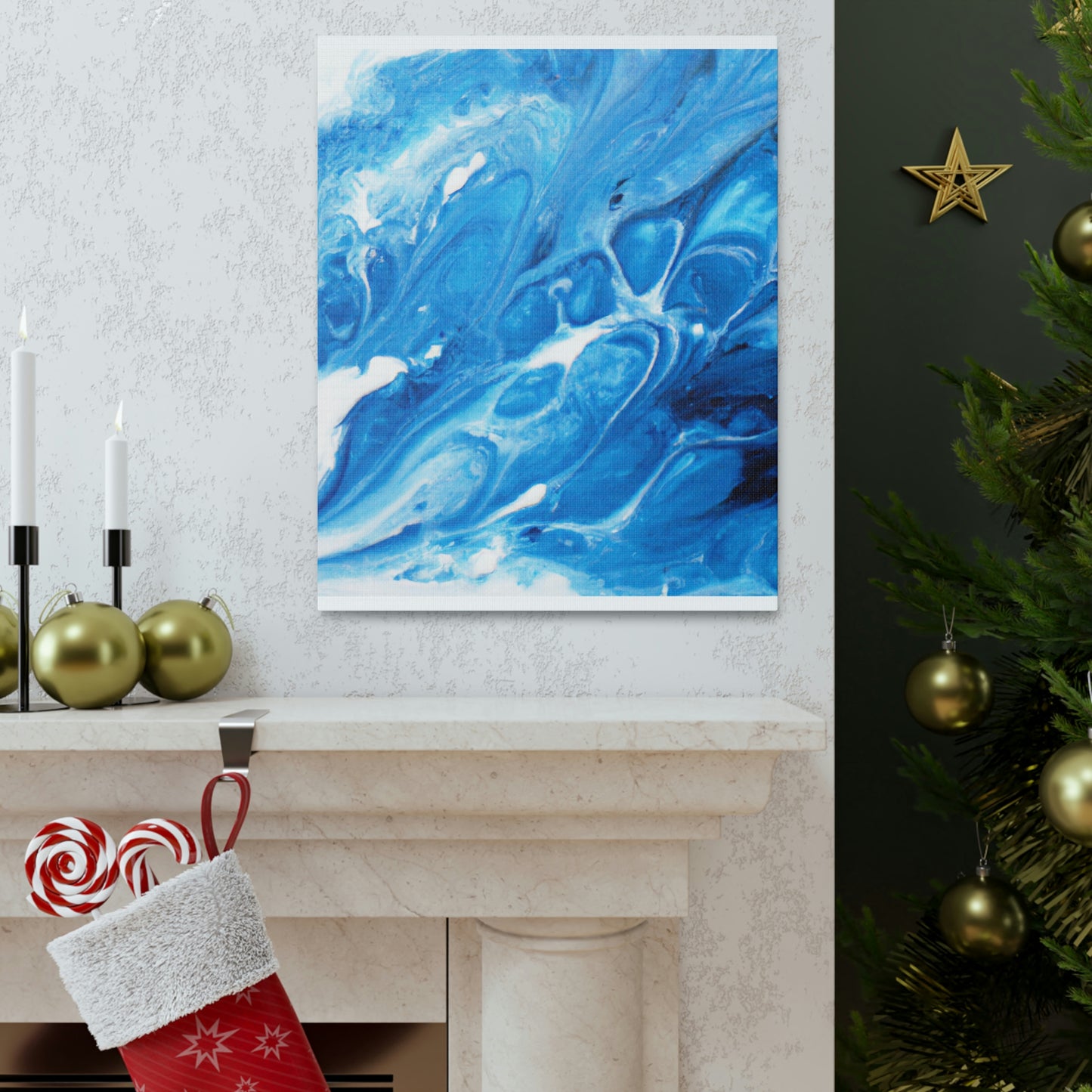 Blue Vapour. - Canvas