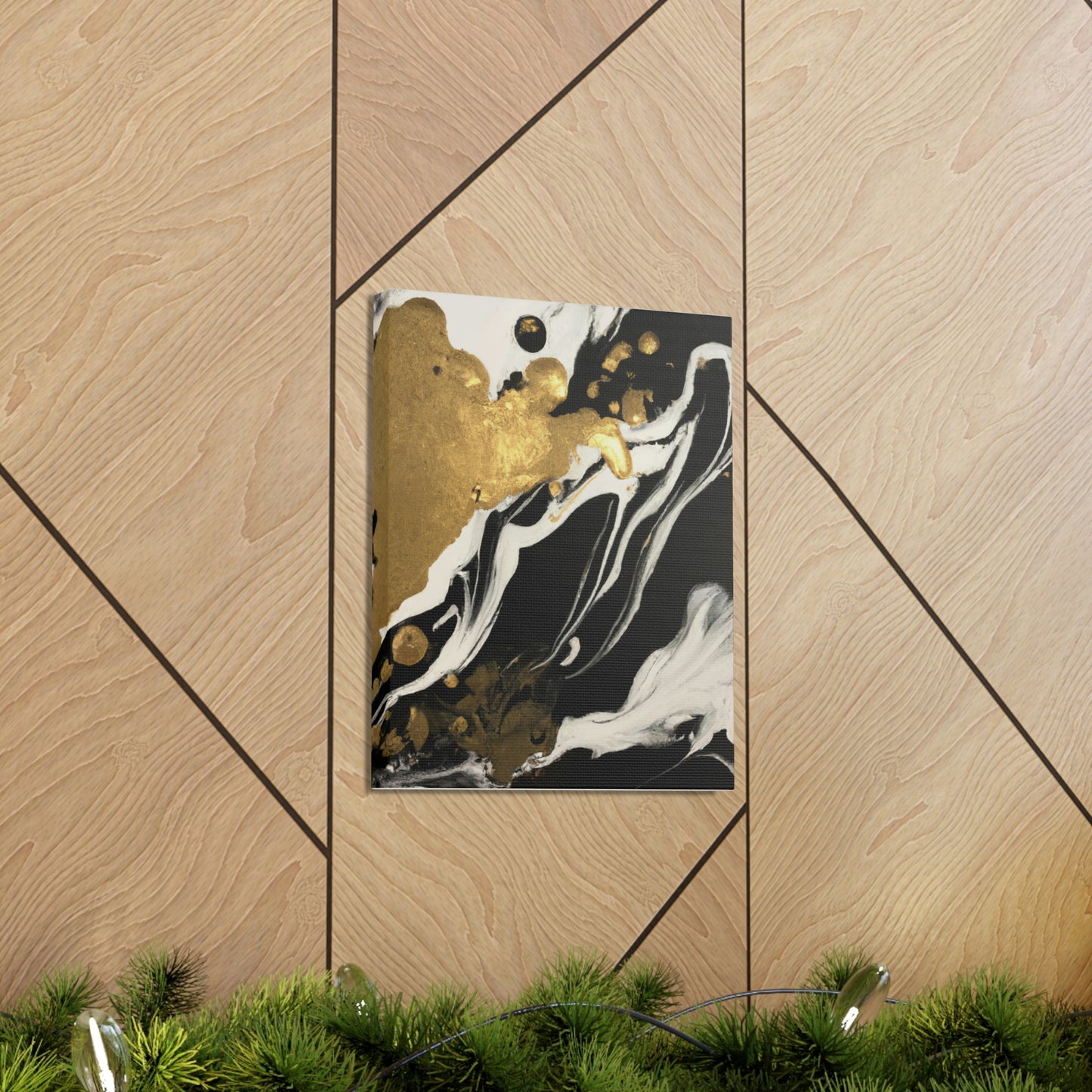 Gilded Mural Bliss - Canvas