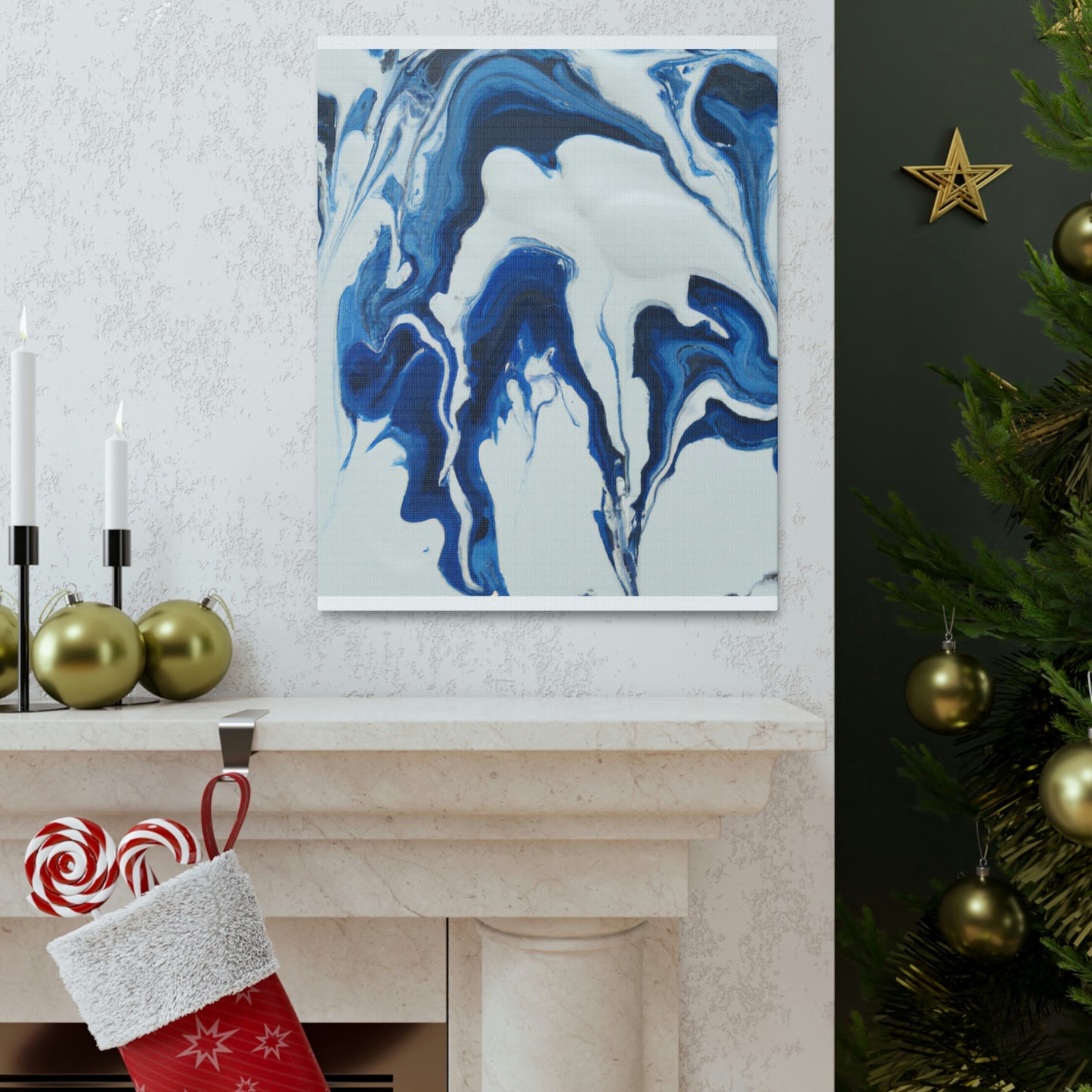 Blue Flux. - Canvas