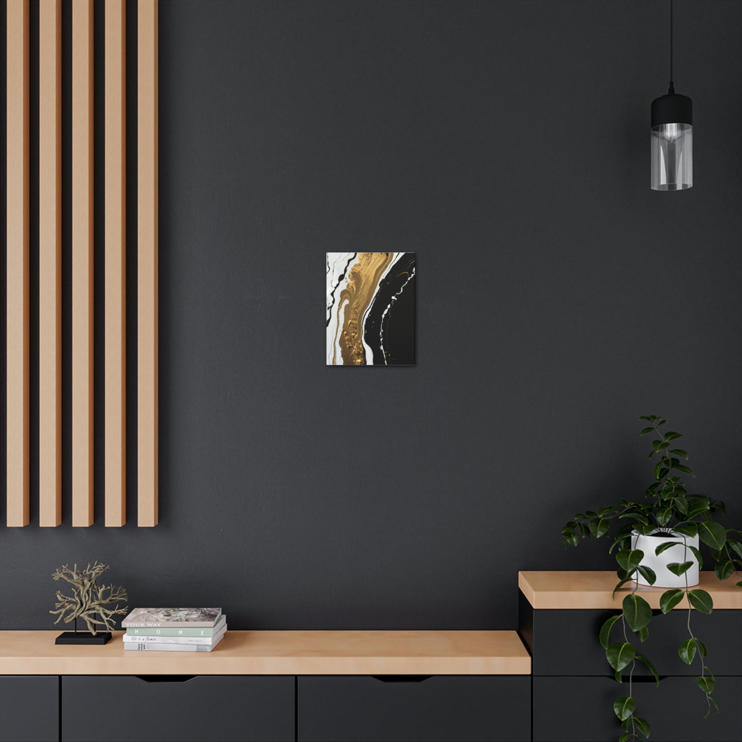 Golden Flow Fusion - Canvas